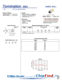 Datasheet ANNE-50X+ manufacturer Mini-Circuits